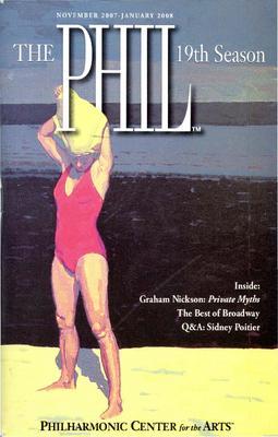Program for Philharmonic Center for the Arts - January 17, 2008