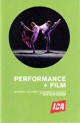 Program for The Institute of Contemporary Art - January 21-25, 2015