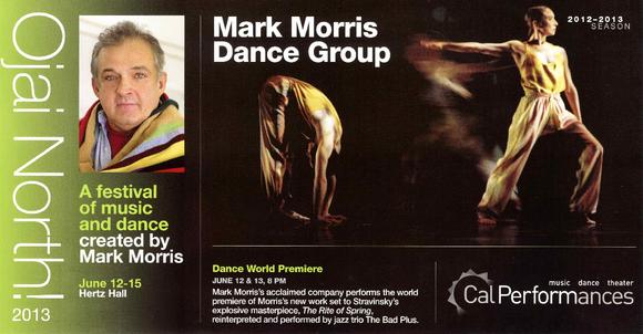 Flyer for Ojai North! Cal Performances - June 12-15, 2013