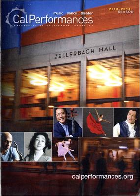 Brochure for Cal Performances - 2013-2014
