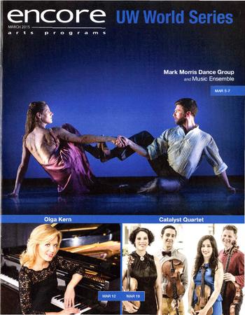 Program for UW World Dance Series - March 5-7, 2015