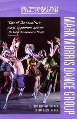 Flyer for George Mason University Center for the Arts (Fairfax, VA) - February 28-March 1, 2015