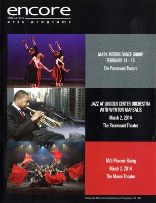 Program for Seattle Theatre Group - February 14-16, 2014