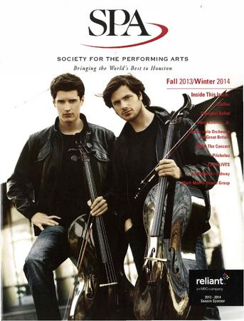 Program for Society for the Performing Arts - January 31 - February 1, 2014