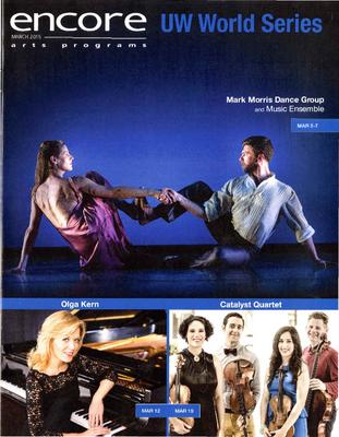 Program for UW World Dance Series - March 5-7, 2015