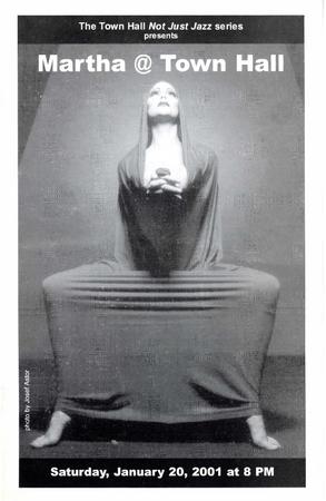 Program for Martha @ Town Hall - January 20, 2001