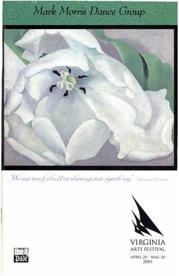 Program for Virginia Arts Festival (Virginia Beach, VA) - May 11, 2001