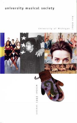 Program for University Musical Society (Ann Arbor, MI) - April 20-21, 2001