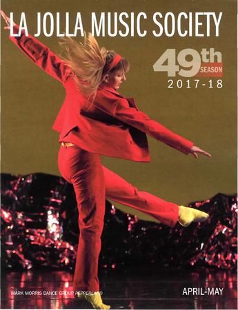 Program for "Pepperland," La Jolla Music Society - May 12, 2018