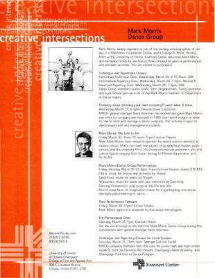 Flyer for Krannert Center for the Performing Arts (Urbana, IL) - March 30-31, 2001