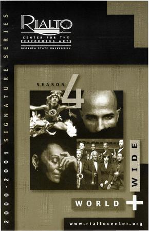 Program for Rialto Center for the Arts - February 2-3, 2001