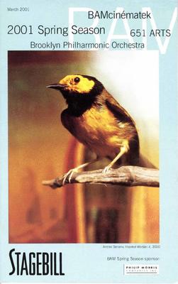Program for Brooklyn Academy of Music (Brooklyn, NY) - March 6-10, 2001