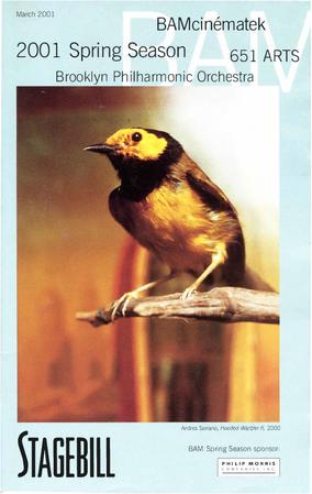 Program for Brooklyn Academy of Music (Brooklyn, NY) - March 13-20, 2001