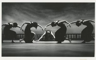 Megan Williams, Rachel Murray, Mark Morris, Ruth Davidson and Mireille Radwan Dana in the film production of "Dido and Aeneas," 1995