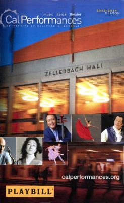 Program for "Acis and Galatea," ​Cal Performances (Berkeley, CA) - April 25-27, 2014