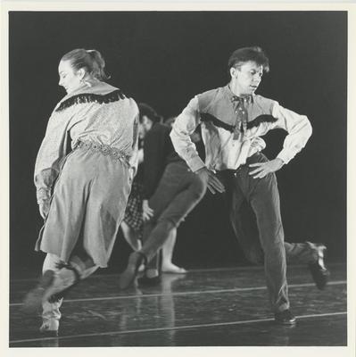 Holly Williams and Keith Sabado in "Going Away Party," 1990