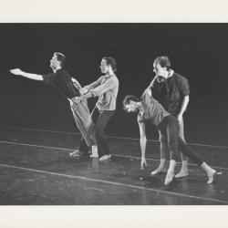 Jon Mensinger, Guillermo Resto, Teri Weksler, and David Landis in "New Love Song Waltzes," 1983