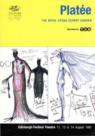 Program for "Platée," Edinburgh International Festival (Edinburgh, Scotland) - August 11-14, 1997