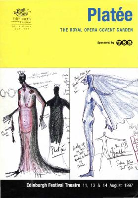 Program for "Platée," Edinburgh International Festival (Edinburgh, Scotland) - August 11-14, 1997