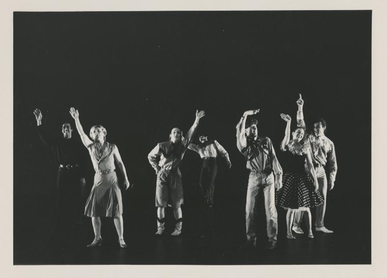 Monnaie Dance Group/Mark Morris in the premiere performance run of "Going Away Party," 1990
