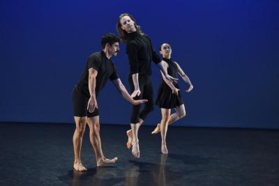 Domingo Estrada, Jr., Billy Smith, and Mica Bernas in "Pas de Poisson," 2018