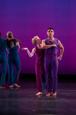 Lauren Grant and Domingo Estrada, Jr. in "Sport," 2019