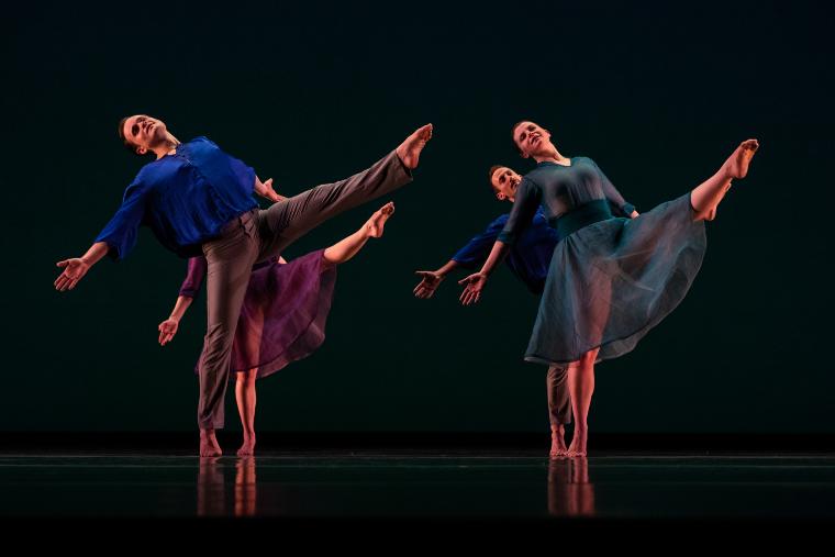 Dallas McMurray, Nicole Sabella, and Aaron Loux in "The Trout," 2019