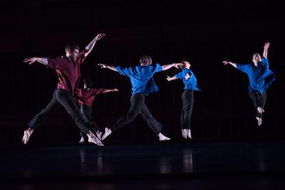 Sam Black, Domingo Estrada, Jr., Noah Vinson, Aaron Loux, and Dallas McMurray in "Numerator," 2017
