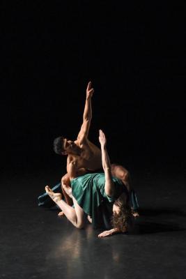 Laurel Lynch and Domingo Estrada, Jr. in "Grand Duo," 2018