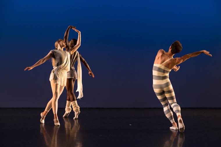Lesley Garrison, Brandon Randolph, and Aaron Loux in "Little Britten," 2018