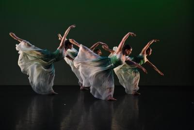 Laurel Lynch, Lesley Garrison, Nicole Sabella, and Mica Bernas in "Pacific," 2018