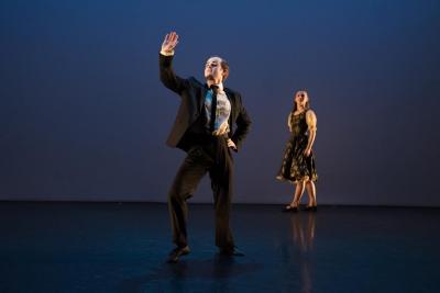 Dallas McMurray and Sarah Haarmann in "One Charming Night," 2018