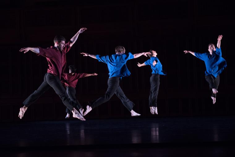 Sam Black, Domingo Estrada, Jr., Noah Vinson, Aaron Loux, and Dallas McMurray in "Numerator," 2017
