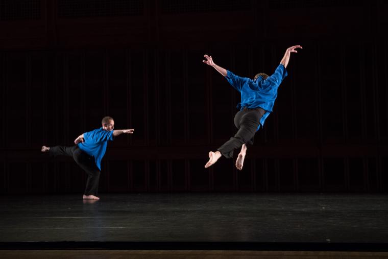 Aaron Loux and Noah Vinson in "Numerator," 2017