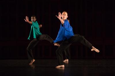 Brandon Randolph and Aaron Loux in "Numerator," 2017
