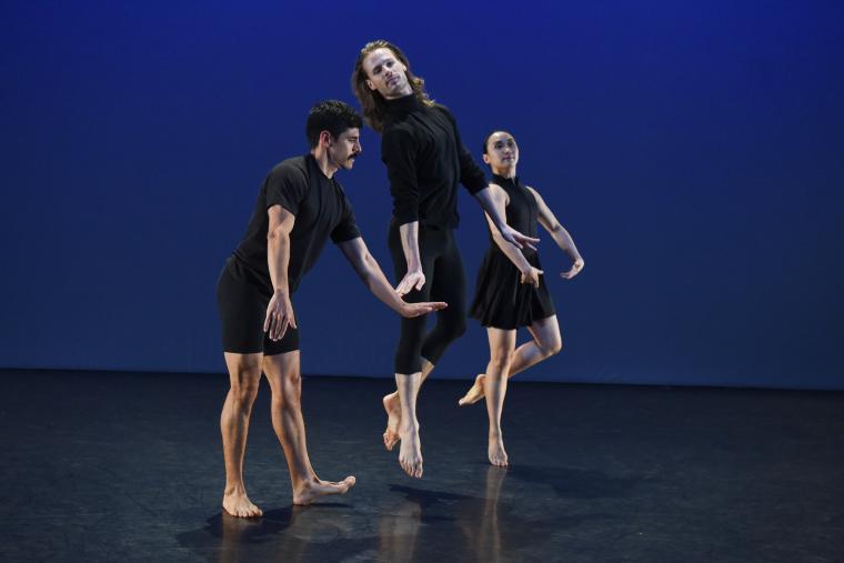 Domingo Estrada, Jr., Billy Smith, and Mica Bernas in "Pas de Poisson," 2018