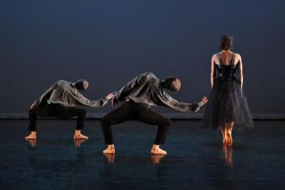 Noah Vinson, Dallas McMurray, and Amber Merkens in "The Muir," 2011