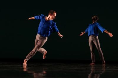 Aaron Loux and Brandon Randolph in "The Trout," 2019