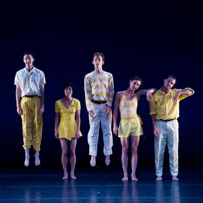 John Heginbotham, Maile Okamura, Aaron Loux, Amber Merkens, and Noah Vinson in "Dancing Honeymoon," 2011