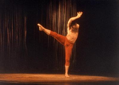 Mark Morris in "Jealousy" on the set of "Great Performances," 1986