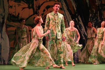Douglas Williams with Laurel Lynch, Chelsea Acree, Rita Donahue, Michelle Yard, and Maile Okamura in "Acis and Galatea," 2014