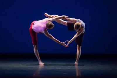 Noah Vinson and Jenn Weddel in "Words," 2014