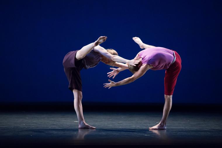 Jenn Weddel and Noah Vinson in the premiere performance run of "Words," 2014