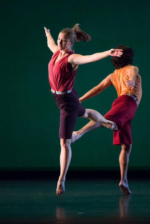 Rita Donahue and Domingo Estrada, Jr. in "Words," 2014