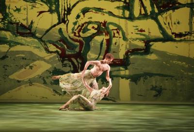 Aaron Loux and Maile Okamura in "Acis and Galatea," 2014