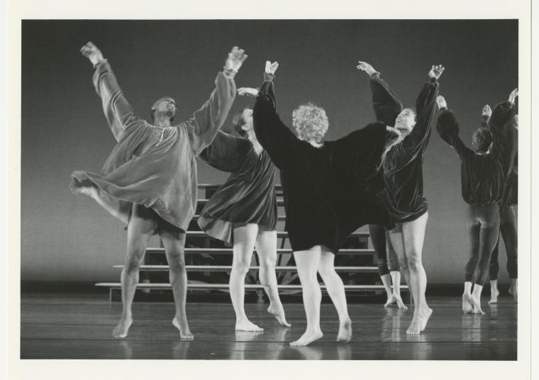 Joe Bowie, Mireille Radwan Dana, Lauren Grant, and Michelle Yard in "Falling Down Stairs," 2001