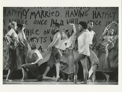 Michelle Yard with the cast of "Four Saints in Three Acts," 2001