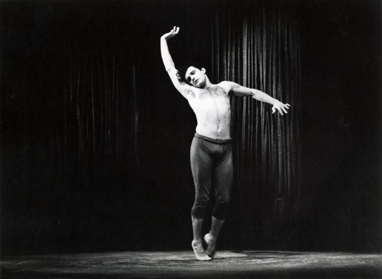 Mark Morris in "Jealousy" on the set of "Great Performances," 1986