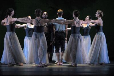 Joe Bowie and Noah Vinson (facing away from camera) in "Mozart Dances," 2006