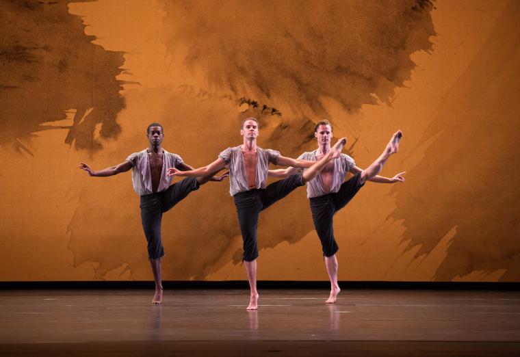 Brandon Randolph, Noah Vinson, and Billy Smith in "Mozart Dances," 2016